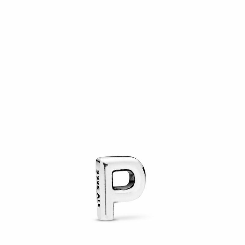 Pandora Letter P Petite Locket Charm Silver Egypt UV4503982